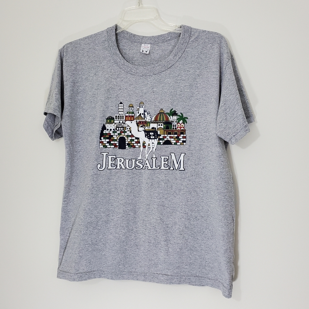 Jerusalem Gray Tee shirt, Size XXL